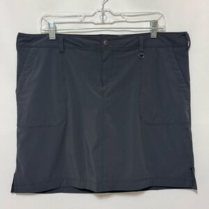 REI Womens Northway Travel Skort Skirt Size 14 Gray Athletic Hiking Outdoor
